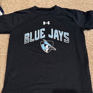Under Armour Black T-Shirt with Blue Jays Logo